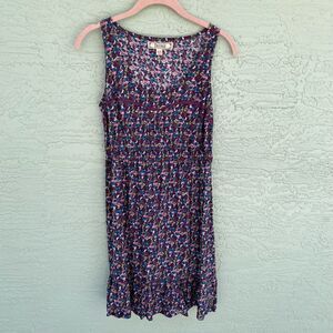 Decree Purple Casual Dress M Cinched Waist